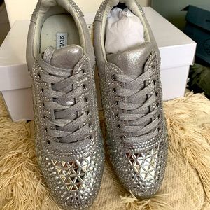 Steve Madden Rhinestone Sneakers Size 9